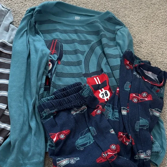Carter's Kids Pajama Sets - Blue, Green, Gray, White - Picture 3 of 16